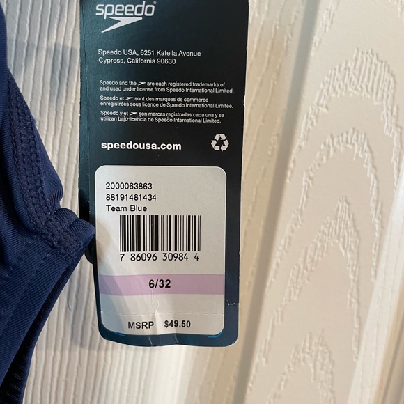 Speedo pro LT Women’s 6/32 Team blue one piece Super pro back Swimsuit New - Picture 8 of 12